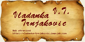 Vladanka Trnjaković vizit kartica